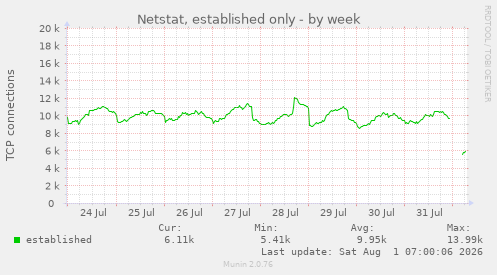 Netstat, established only